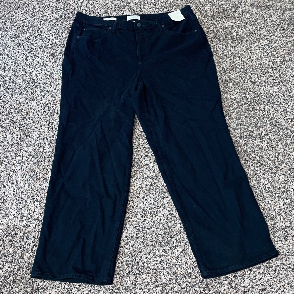 Universal Thread Black Highest Rise Straight Leg Jeans Woman’s Var Sizes | NWT - Picture 2 of 10